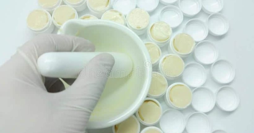 preparação de pomadas