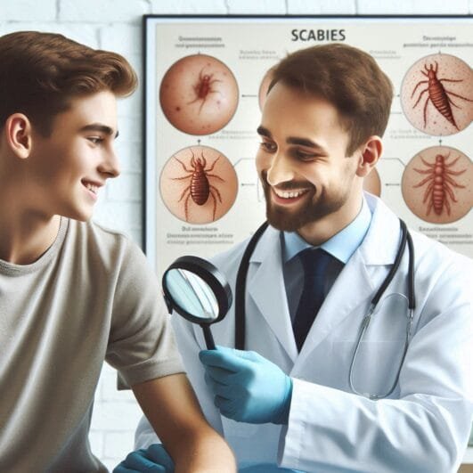 tratamento da sarna (ou escabiose)