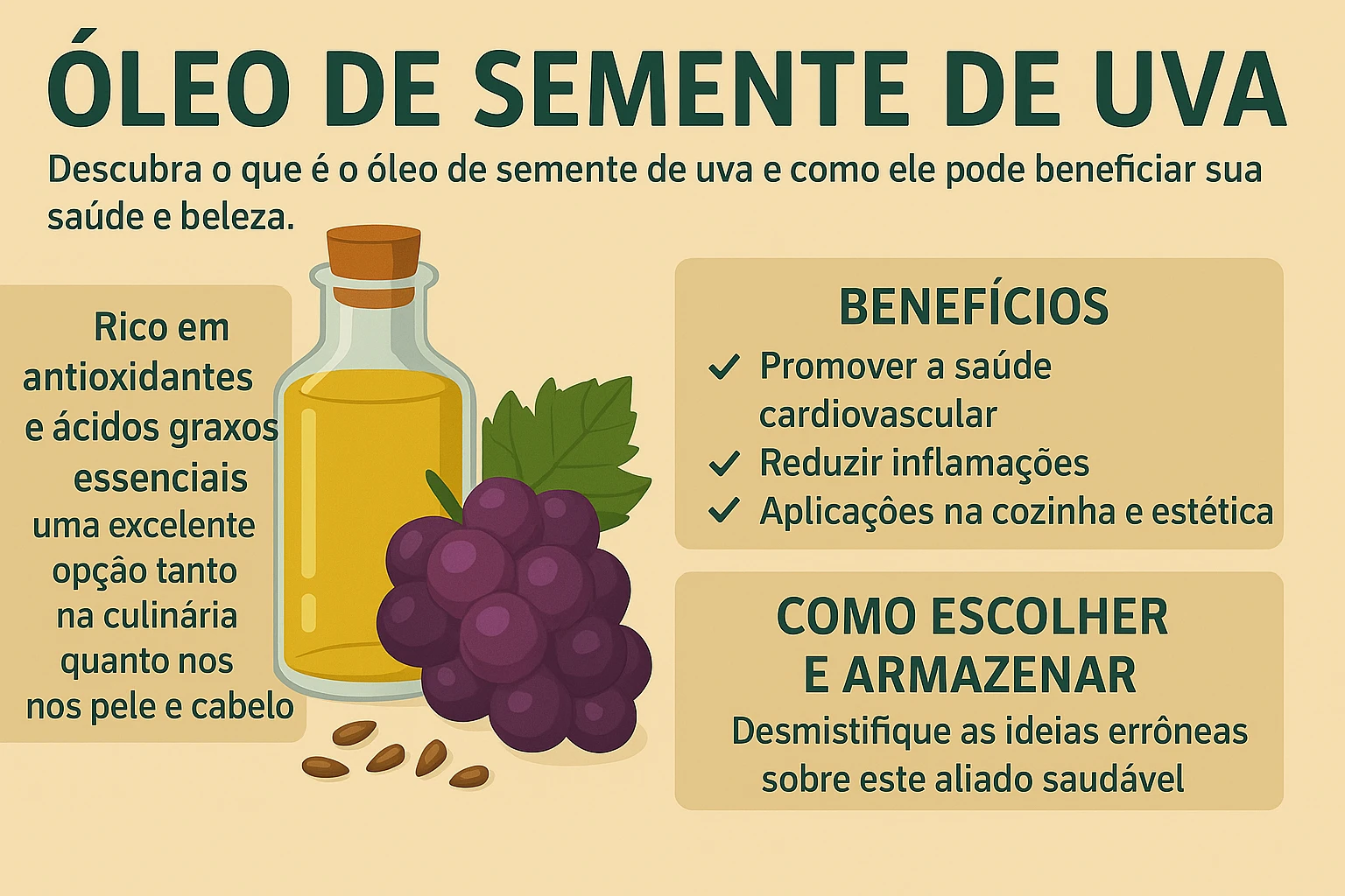 óleo de semente de uva