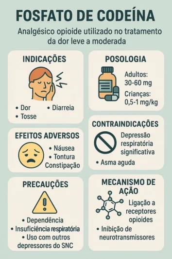 representação fosfato de codeína